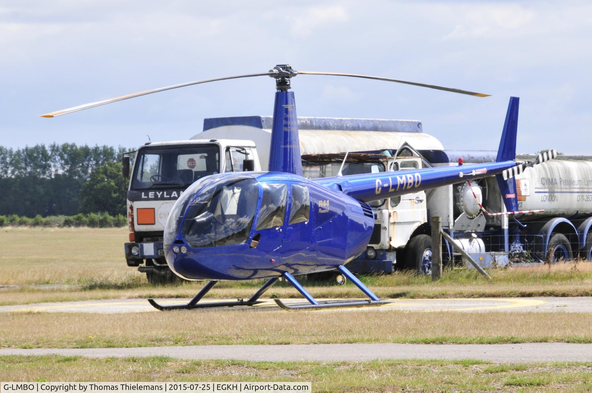 G-LMBO, 2007 Robinson R44 Raven I C/N 1743, Parked