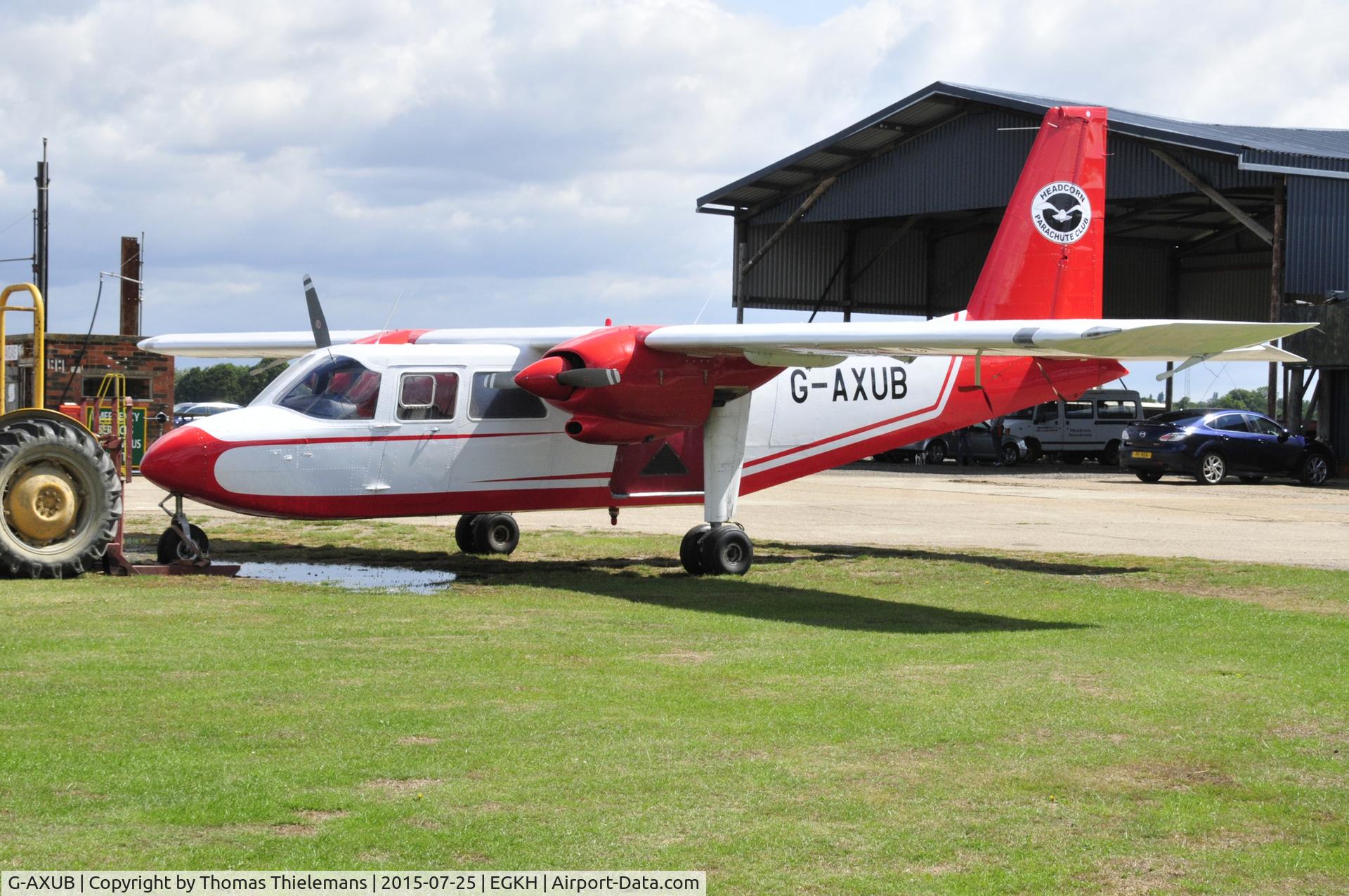 G-AXUB, 1969 Britten-Norman BN-2A Islander C/N 121, Parked