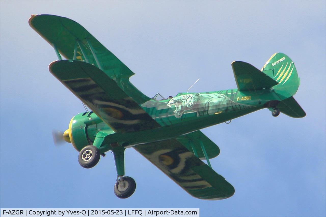 F-AZGR, Boeing N2S-3 Kaydet (B75N1) C/N 75-2650, Boeing N2S-3 Kaydet (B75N1), On display, La Ferté-Alais airfield (LFFQ) Airshow 2015