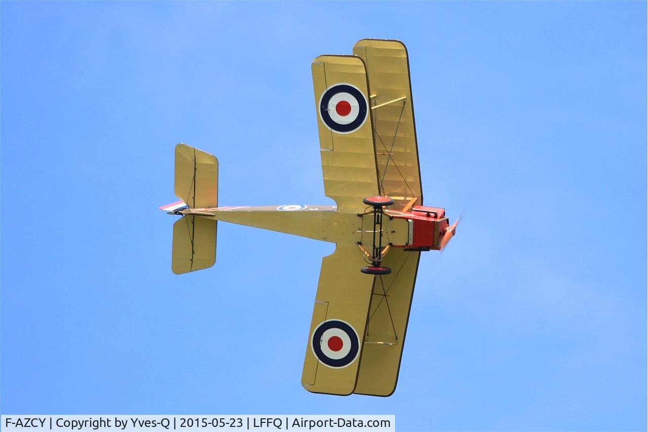 F-AZCY, Royal Aircraft Factory SE-5A Replica C/N 03, Royal Aircraft Factory SE-5, On display, La Ferté-Alais Airfield (LFFQ) Air Show 2015