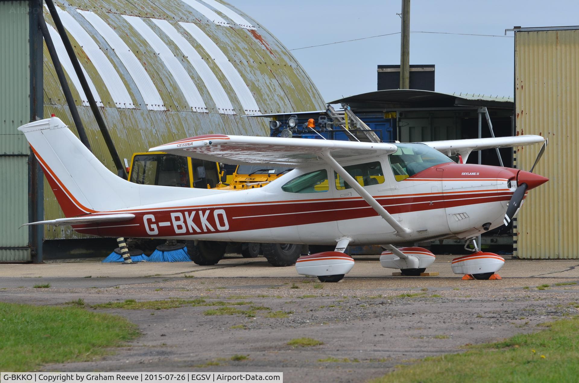 G-BKKO, 1981 Cessna 182R Skylane C/N 182-67852, Parked at Old Buckenham.
