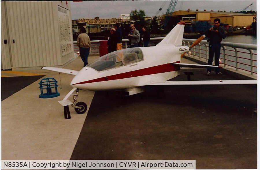 N8535A, Bede BD-5 C/N 4578, On display at expo86 in Vancouver, BC