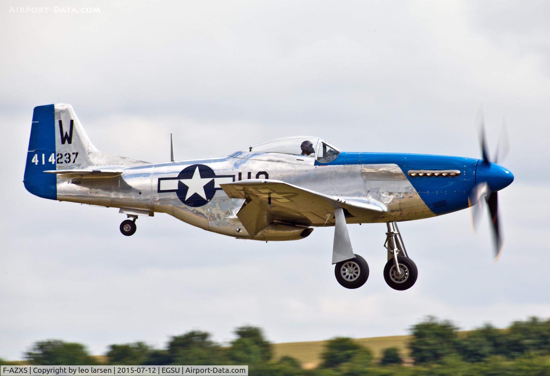 F-AZXS, 1944 North American F-51D Mustang C/N 122-40196, Duxford 12.7.15