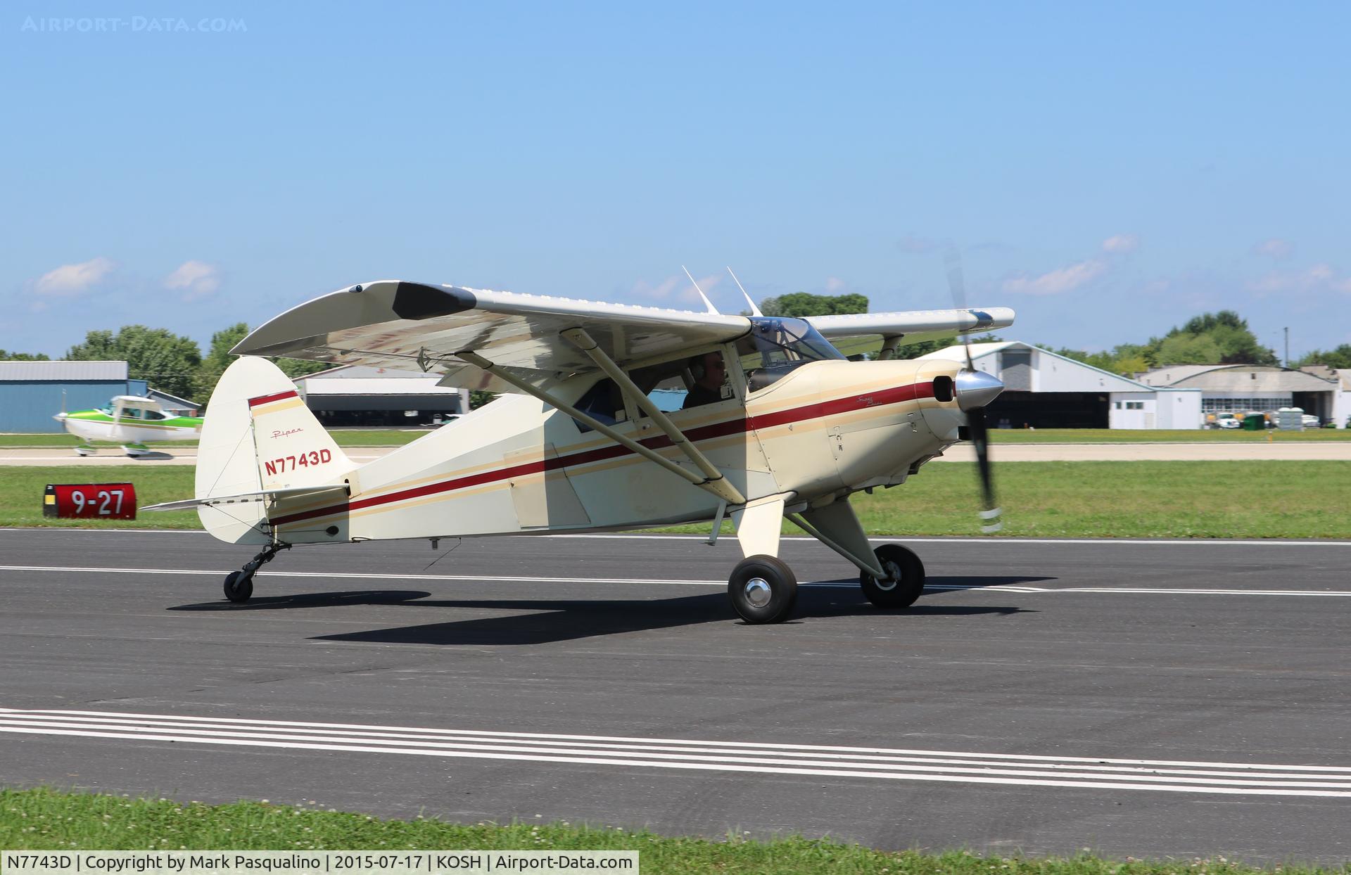 N7743D, 1957 Piper PA-22-150 Tri-Pacer C/N 22-5422, Piper PA-22-150