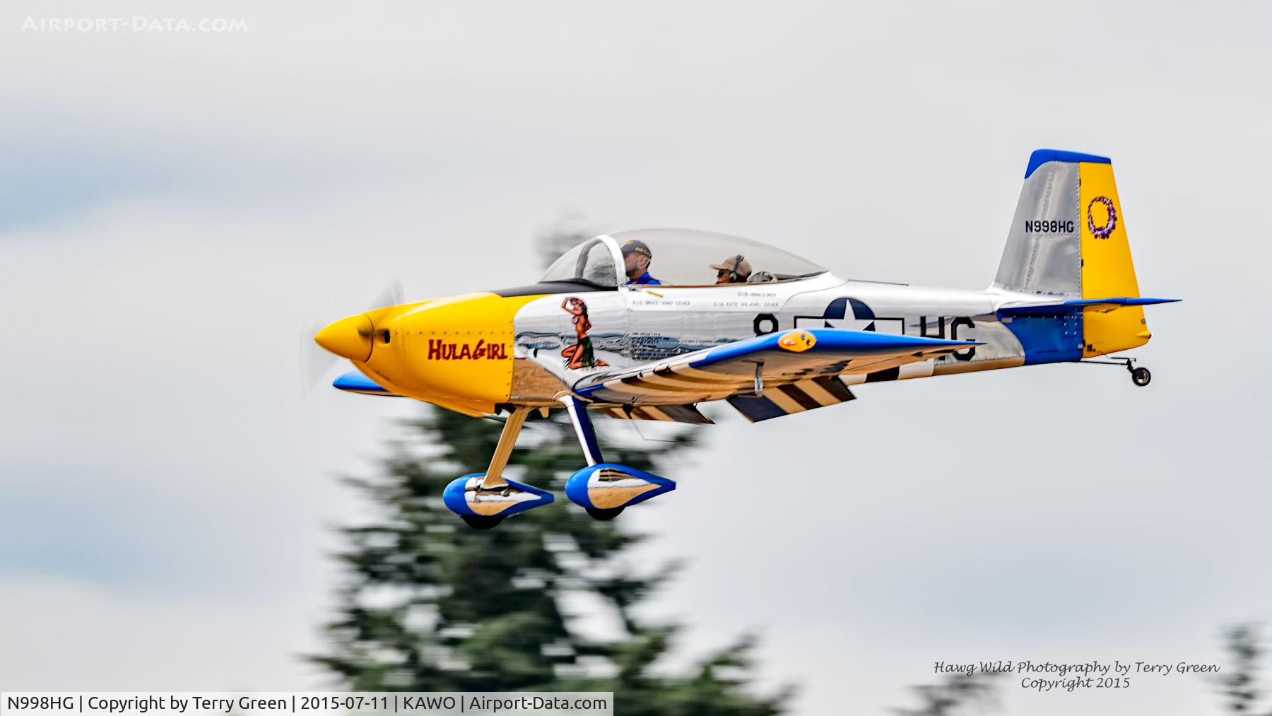 N998HG, 2012 Vans RV-8 C/N 80305, 2015 Arlington Washington Fly-In