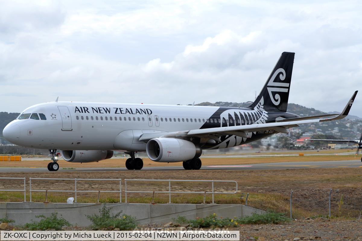 ZK-OXC, 2013 Airbus A320-232 C/N 5847, At Wellington