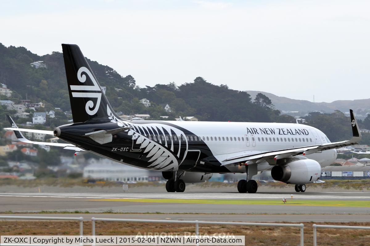 ZK-OXC, 2013 Airbus A320-232 C/N 5847, At Wellington