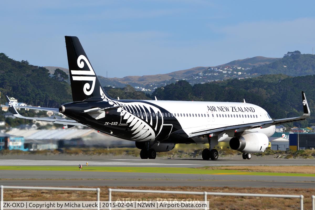 ZK-OXD, 2014 Airbus A320-232 C/N 5962, At Wellington