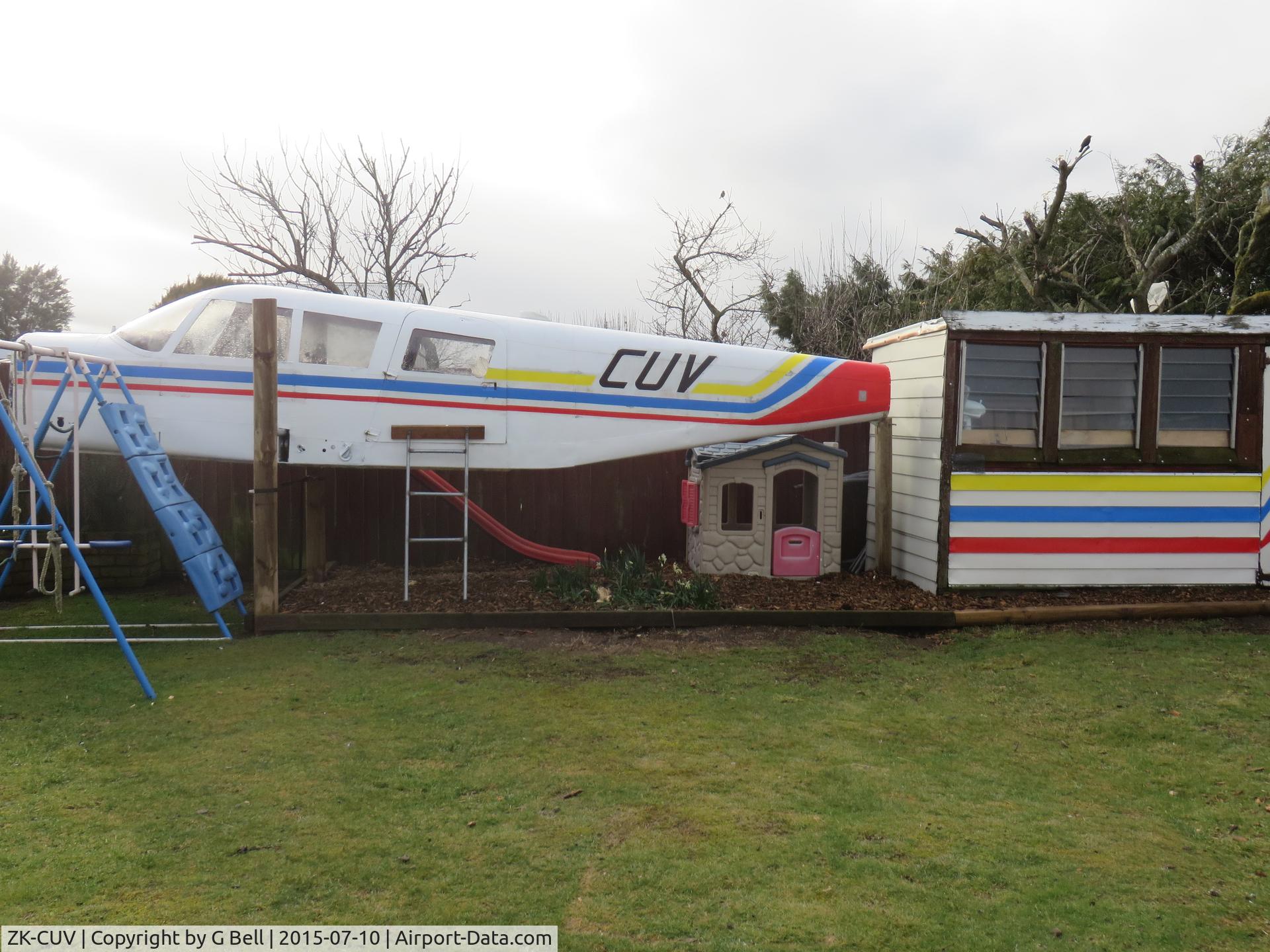 ZK-CUV, 1966 Piper PA-32-260 Cherokee Six Cherokee Six C/N 32-673, no longer rotting away in a field, CUV is now a much enjoyed play house at a private address in Rolleston