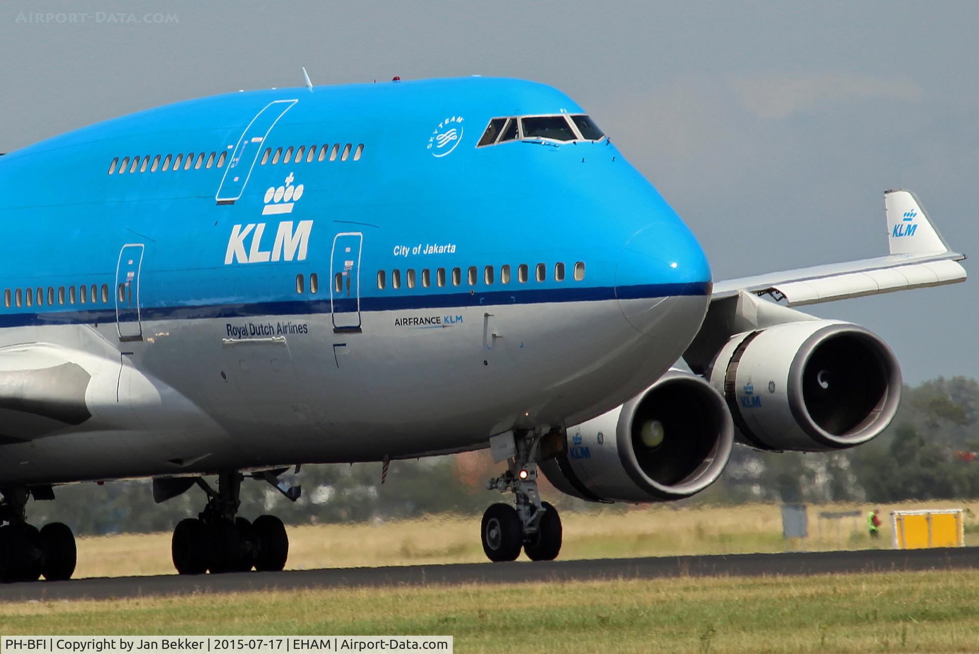 PH-BFI, 1991 Boeing 747-406BC C/N 25086, Arriving at the Polderbaan