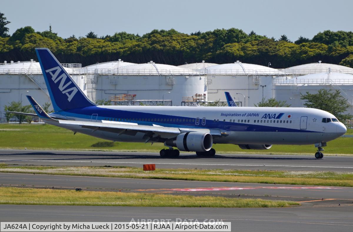 JA624A, 2011 Boeing 767-381/ER C/N 40895, At Narita