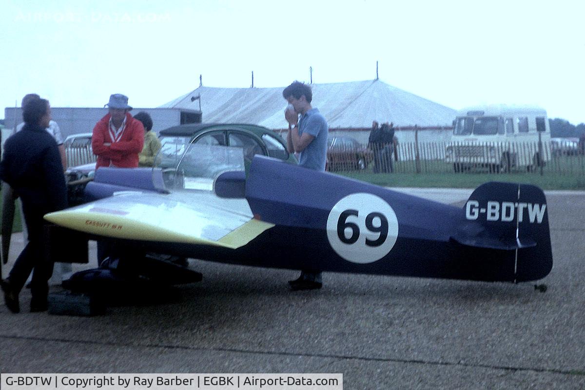 G-BDTW, 1977 Cassutt IIIM Racer C/N PFA 034-10102, Cassutt Racer [PFA 034-10102] Sywell~G 01/07/1978. From a slide.