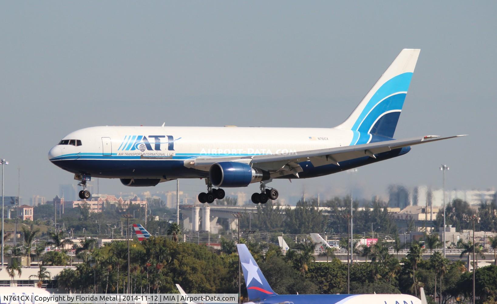 N761CX, 1985 Boeing 767-223(SF) C/N 22318, ATI 767-200