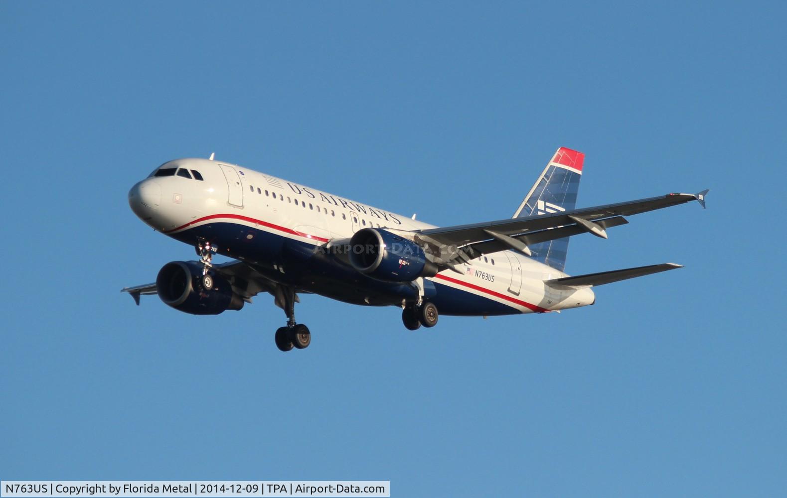 N763US, 2000 Airbus A319-112 C/N 1360, USAirways