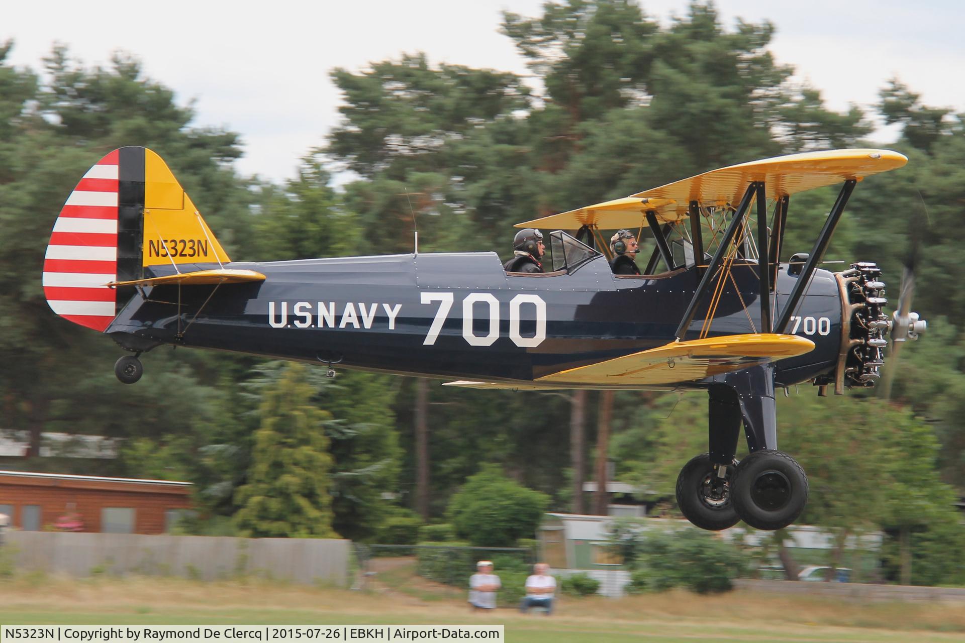 N5323N, Boeing E75 C/N 75-5809, Fly-in Keiheuvel 2015.