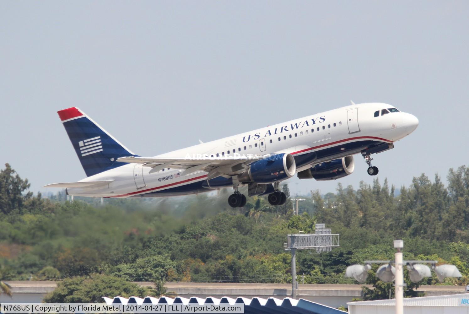 N768US, 2000 Airbus A319-112 C/N 1389, USAirways
