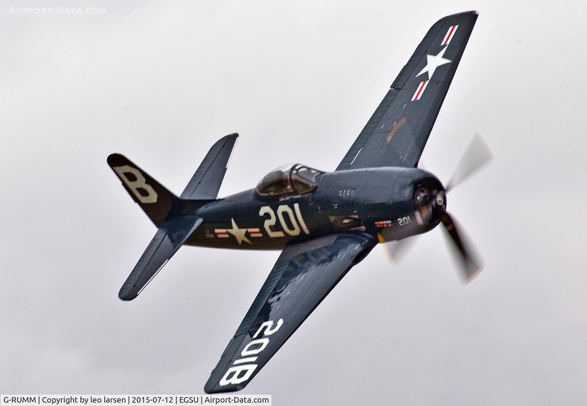 G-RUMM, 1948 Grumman F8F-2 (G58) Bearcat C/N D.1088, Duxford 12.7.15