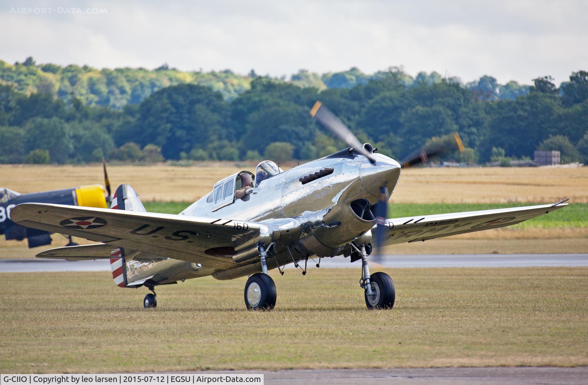 G-CIIO, 1941 Curtiss P-40C Warhawk C/N 16161, Duxford 12.7.15