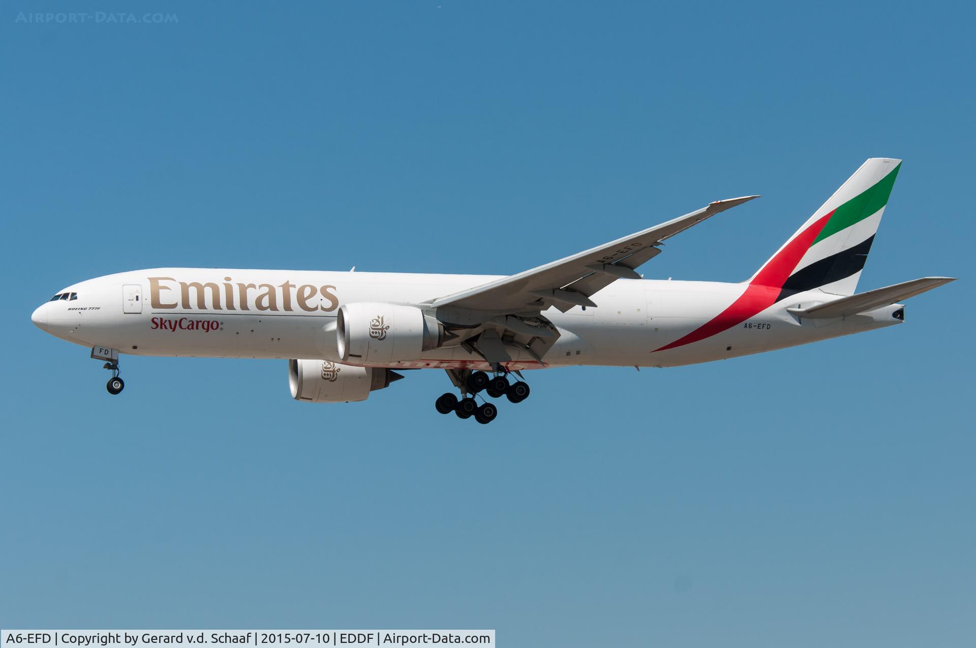 A6-EFD, 2009 Boeing 777-F1H C/N 35606, Frankfurt, July 2015