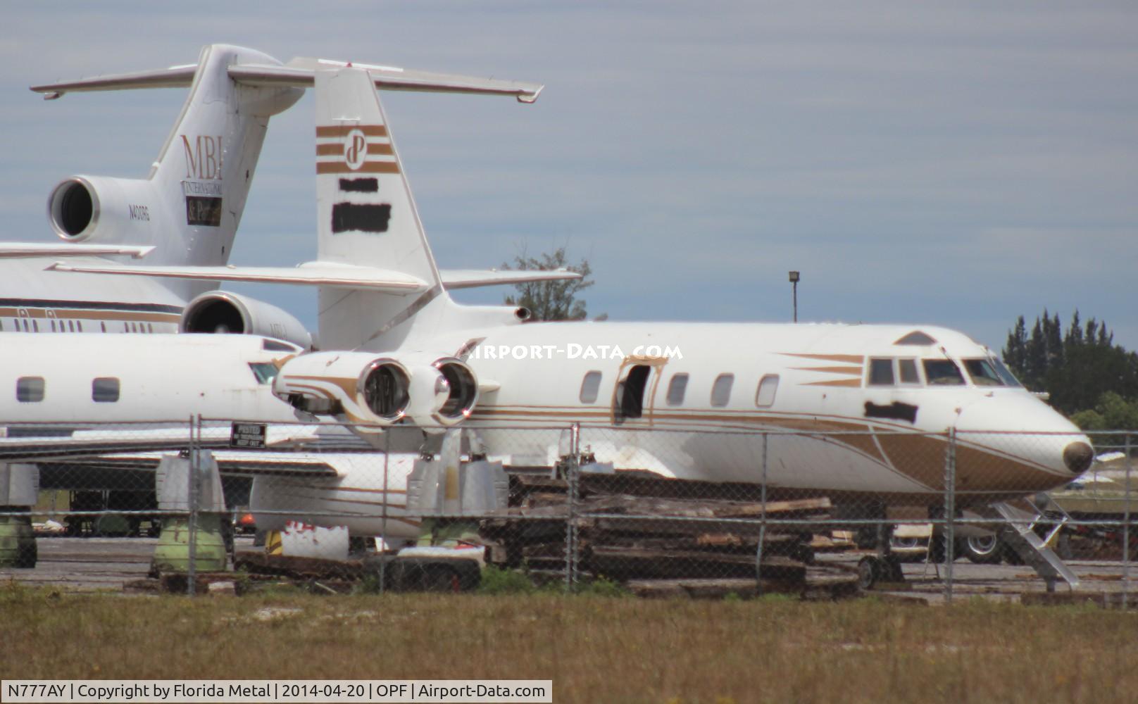 N777AY, 1976 Lockheed L-1329-25 Jetstar II C/N 5201, Jetstar getting scrapped