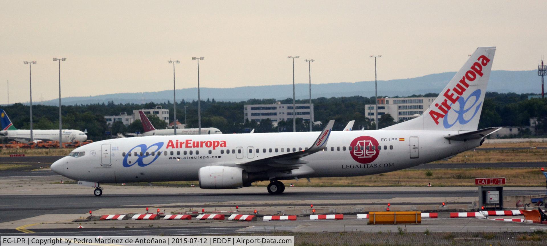EC-LPR, 2012 Boeing 737-85P C/N 36588, Frankfurt - Flughafen - Alemania