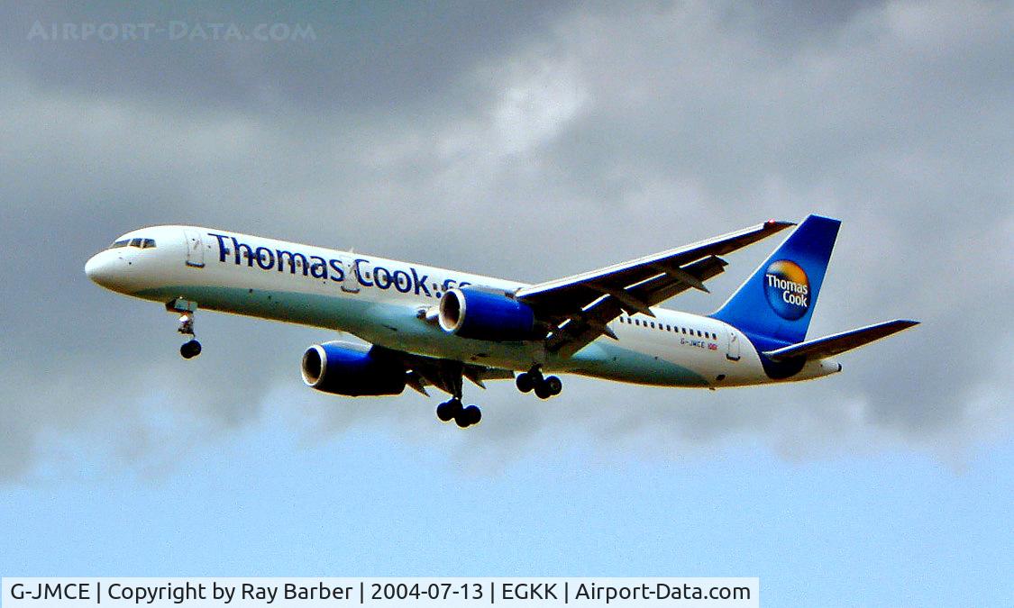 G-JMCE, 2000 Boeing 757-25F C/N 30758, Boeing 757-25PCF [30758] (Thomas Cook Airlines) Gatwick~G 13/07/2004