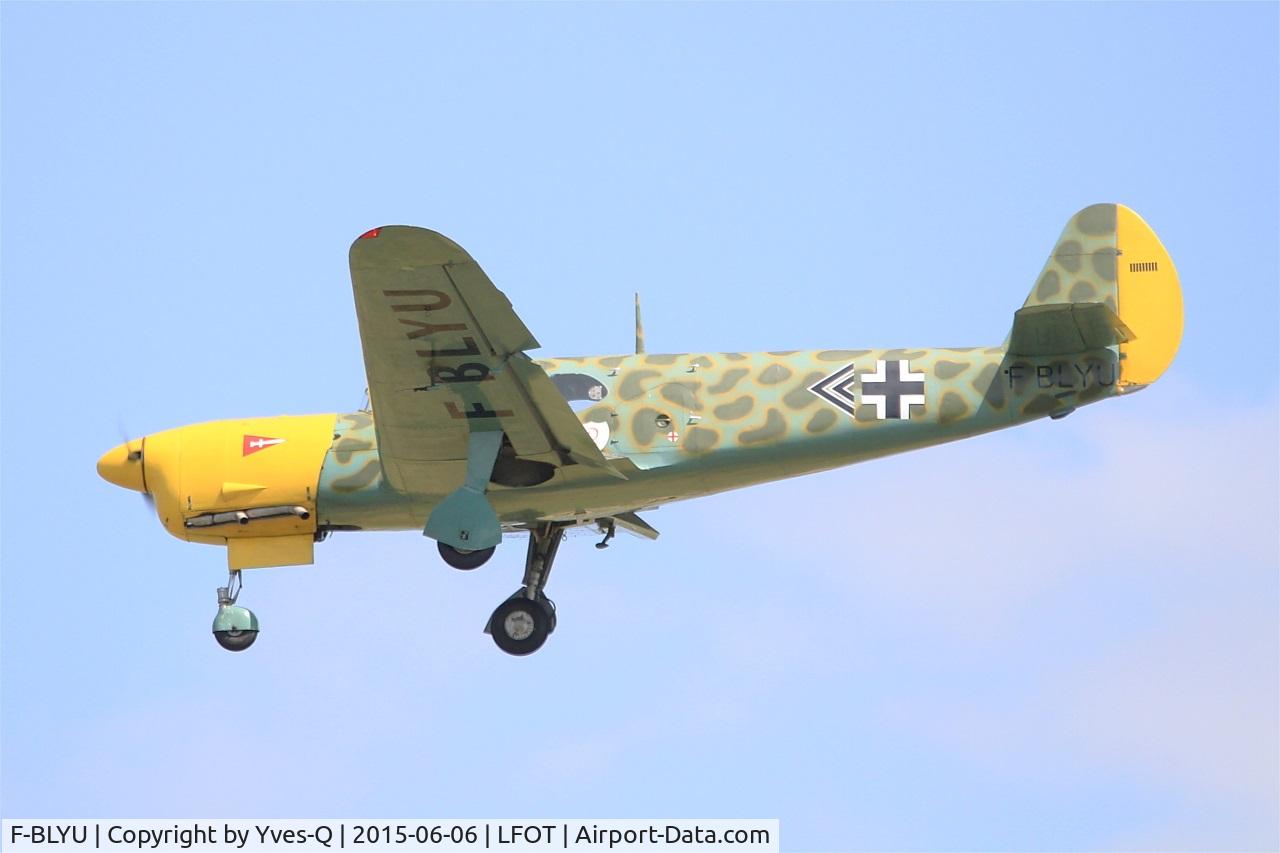 F-BLYU, Nord 1101 Noralpha C/N 18, Nord 1101 Noralpha, Short approach rwy 02, Tours Air Base 705 (LFOT-TUF) Air show 2015