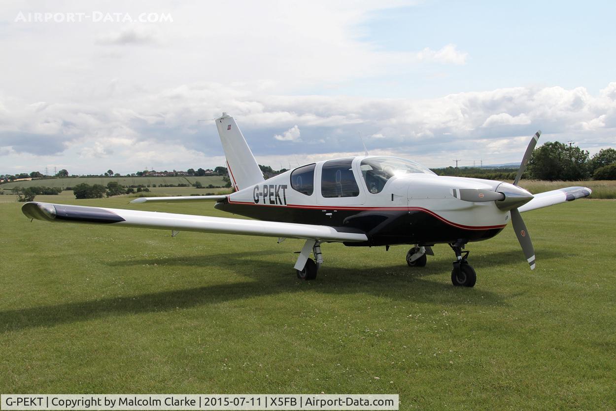 G-PEKT, 1985 Socata TB-20 Trinidad C/N 532, Socata TB-20 Trinidad at Fishburn Airfield July 11th 2015.