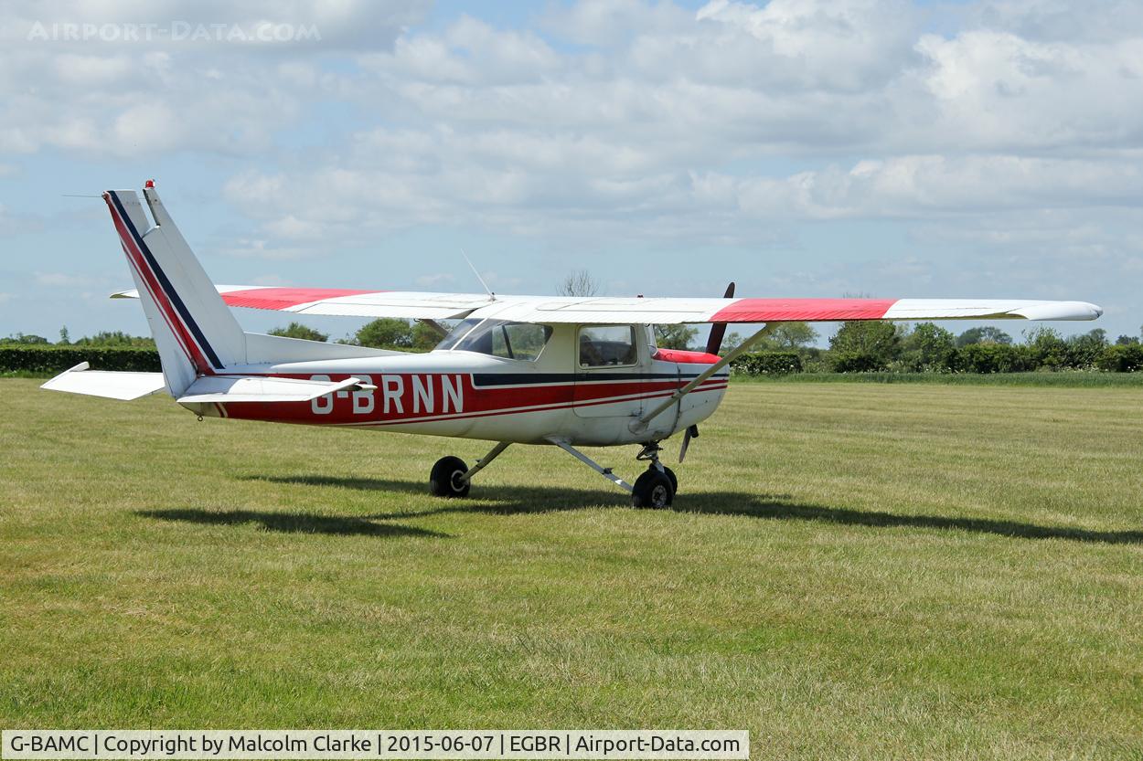 G-BAMC, 1973 Reims F150L C/N 0892, Reims F150L The Real Aeroplane Club's Radial Engine Aircraft Fly-In, Breighton Airfield, June 7th 2015.