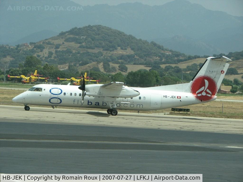 HB-JEK, 2000 De Havilland Canada DHC-8-315 Dash 8 C/N 549, Parked