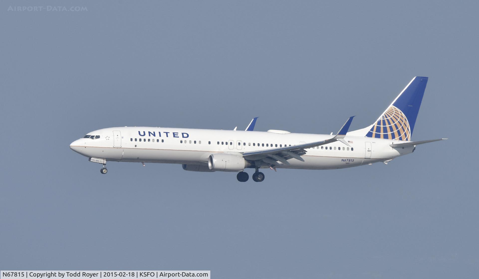 N67815, 2014 Boeing 737-924/ER C/N 43532, Landing at SFO