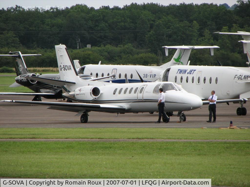 G-SOVA, 1990 Cessna 550 Citation II C/N 550-0649, Parked