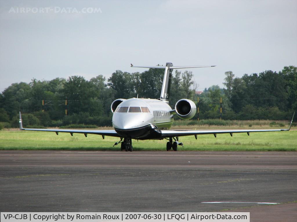 VP-CJB, 2005 Bombardier Challenger 604 (CL-600-2B16) C/N 5623, Parked