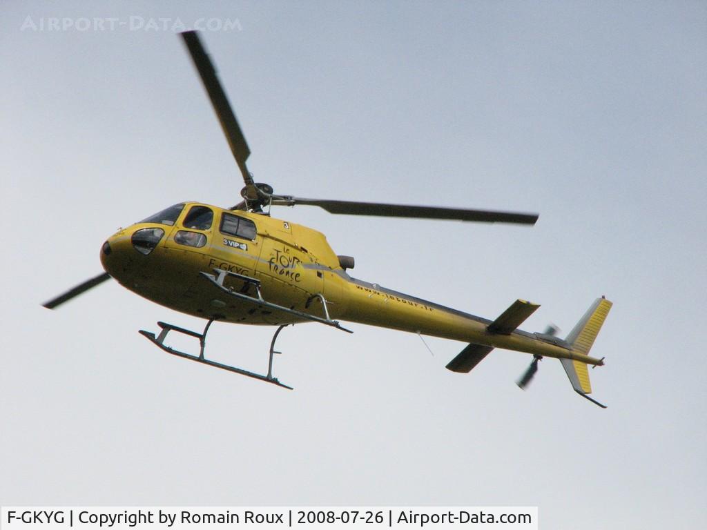 F-GKYG, Aerospatiale AS-350BA Ecureuil C/N 1536, Tour de France 2008