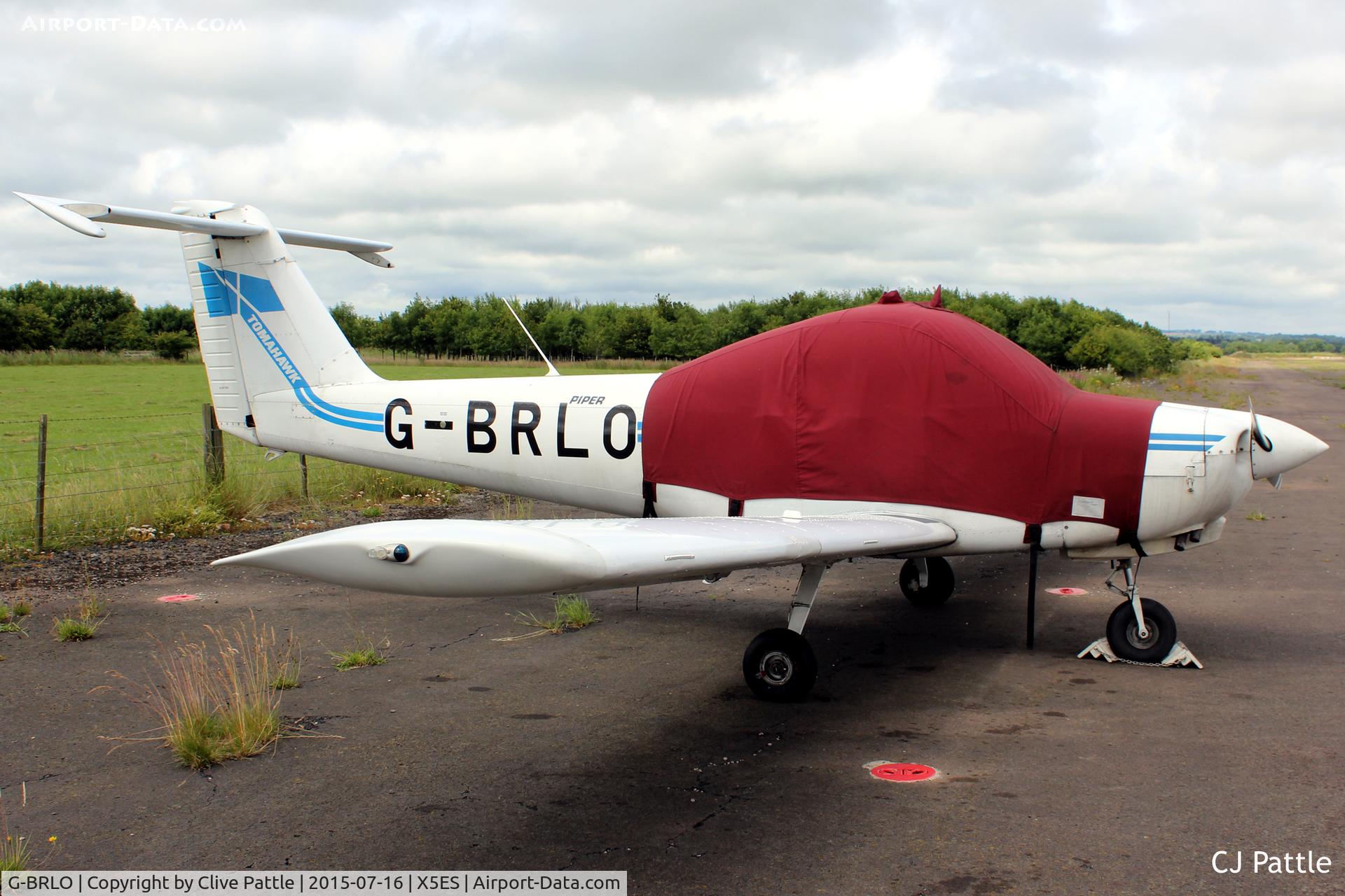 G-BRLO, 1978 Piper PA-38-112 Tomahawk Tomahawk C/N 38-78A0621, Parked up at Eshott X5ES