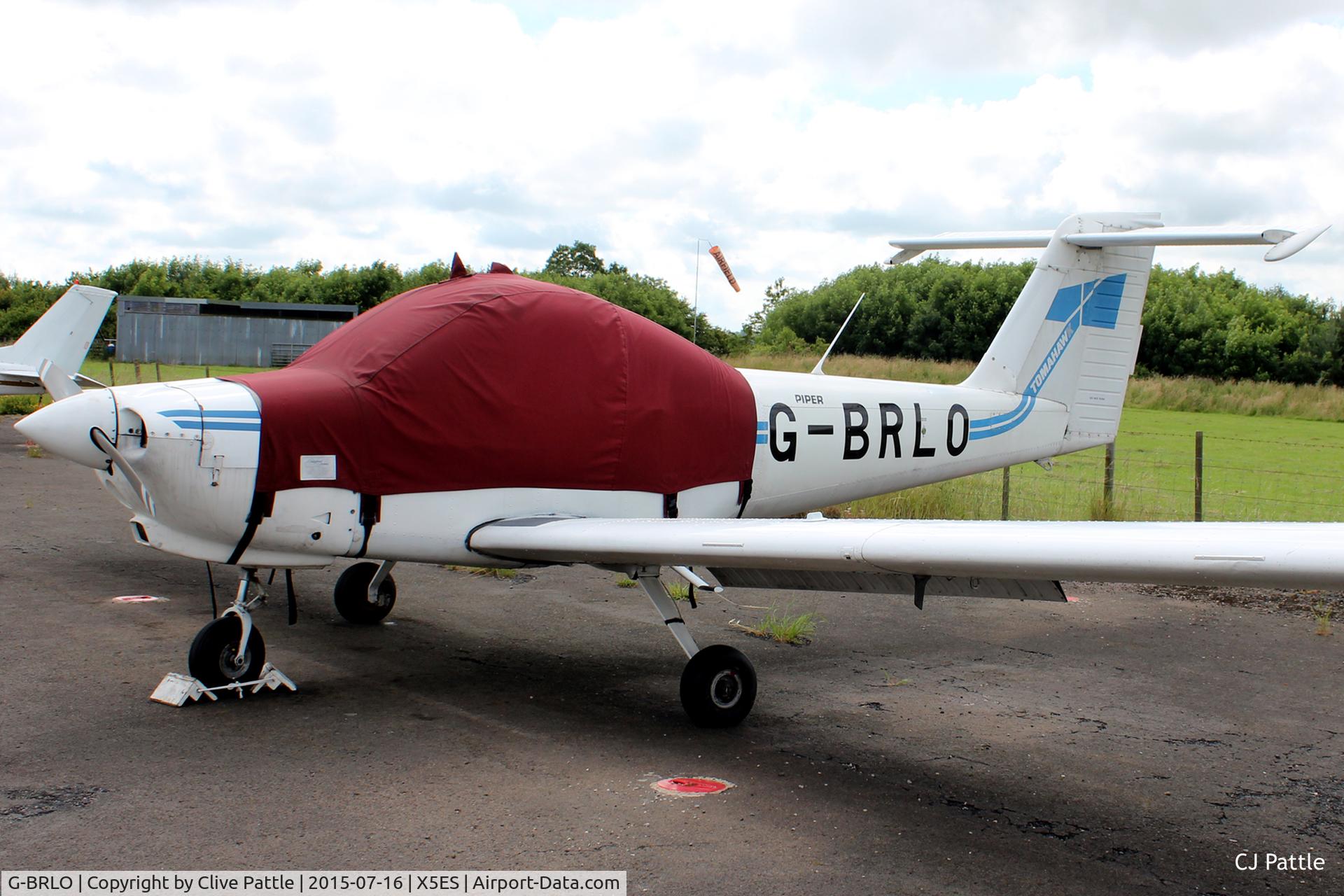 G-BRLO, 1978 Piper PA-38-112 Tomahawk Tomahawk C/N 38-78A0621, Parked up at Eshott X5ES