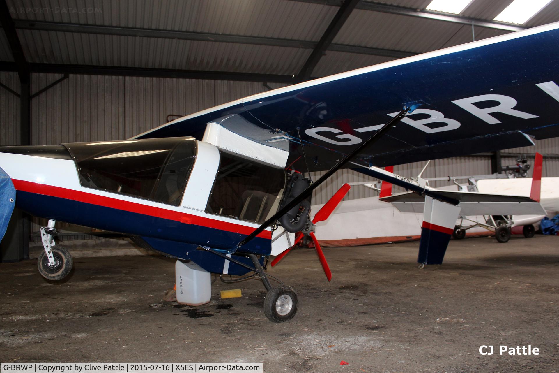 G-BRWP, 1990 CFM Streak Shadow C/N PFA 161A-11596, Hangared at Eshott, Northumberland, UK.