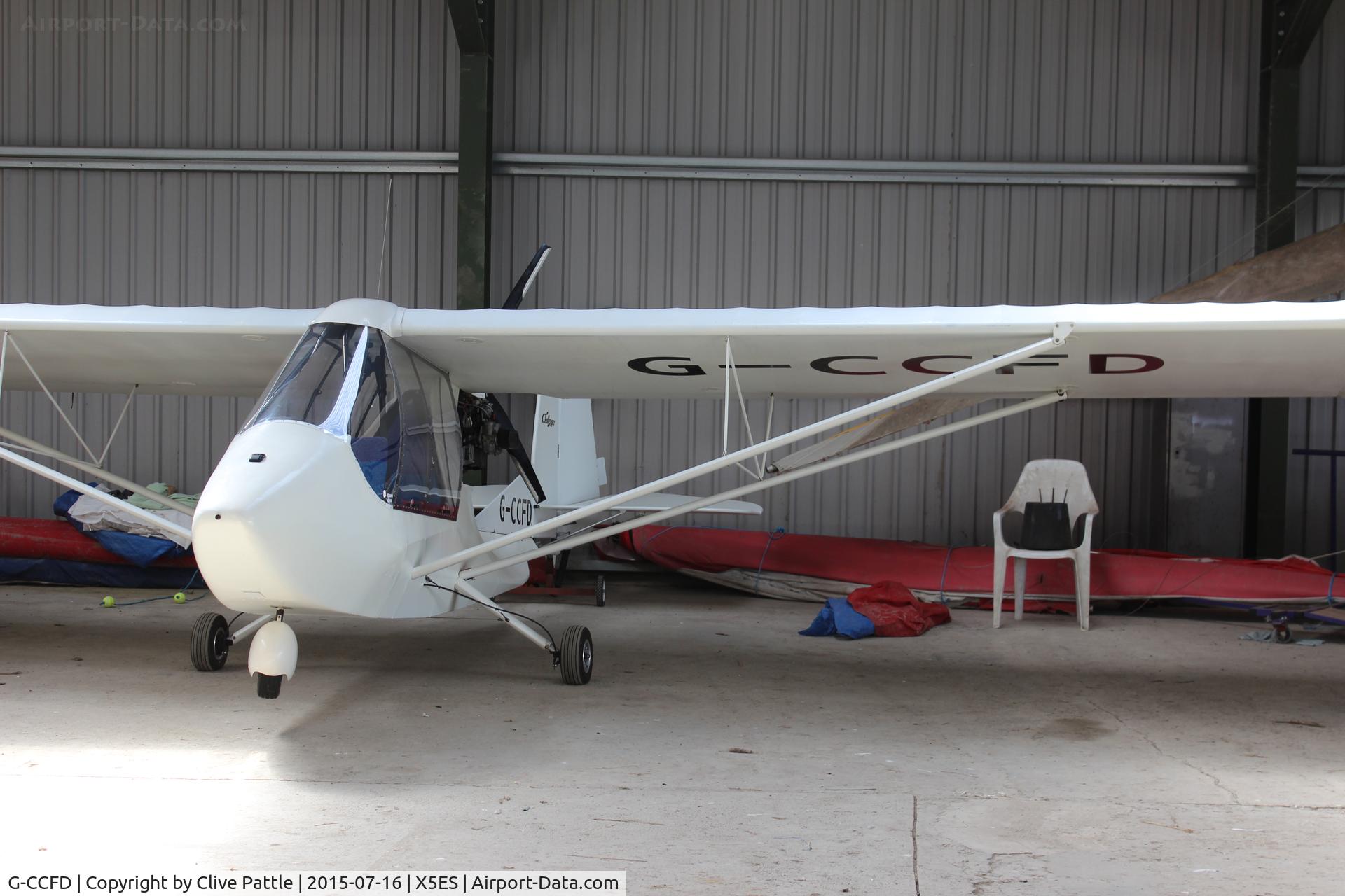 G-CCFD, 2003 Quad City Challenger II C/N PFA 177-13180, Hangared at Eshott, Northumberland, UK.