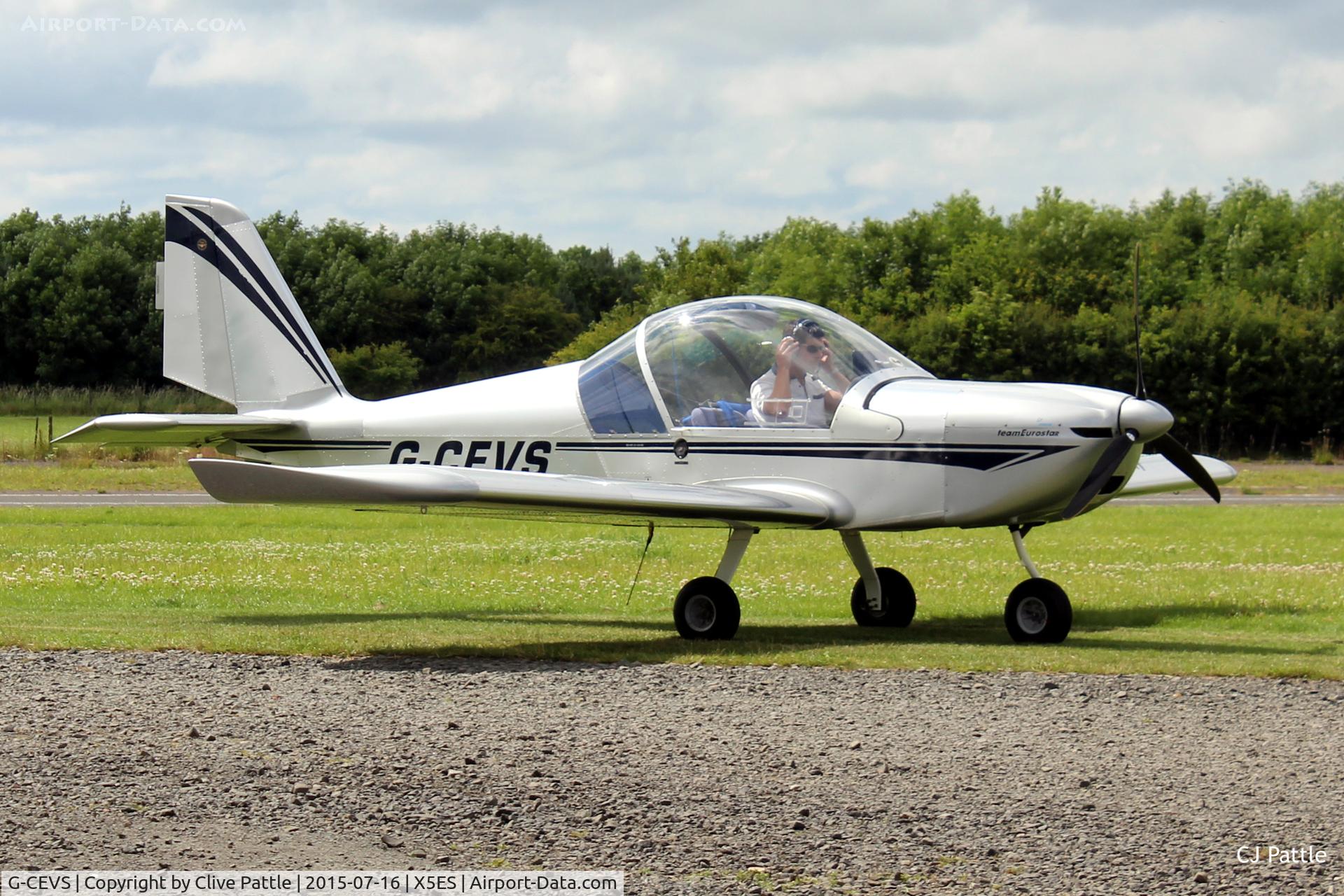 G-CEVS, 2007 Cosmik EV-97 TeamEurostar UK C/N 3102, In action with based Purple Aviation at Eshott Airfield, Northumberland, UK.