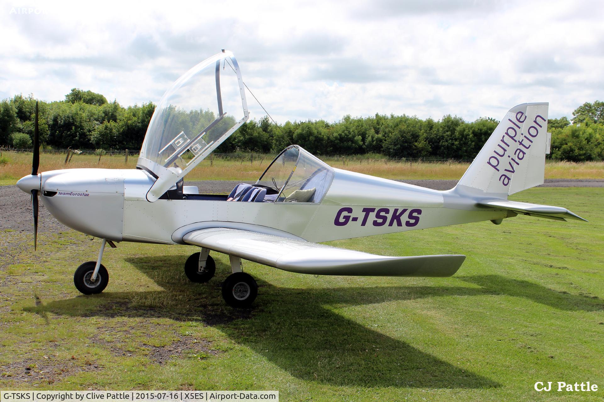 G-TSKS, 2009 Cosmik EV-97 TeamEurostar UK C/N 3320, With based Purple Aviation at Eshott Airfield, Northumberland, UK.