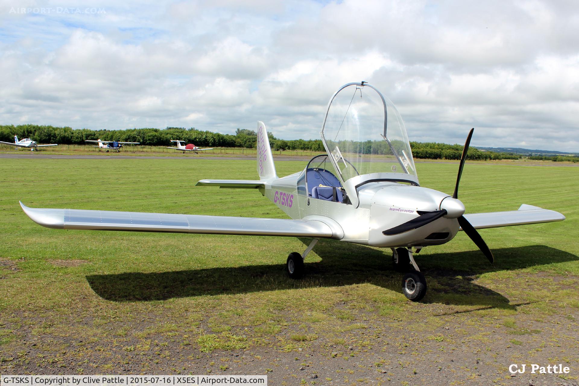 G-TSKS, 2009 Cosmik EV-97 TeamEurostar UK C/N 3320, With based Purple Aviation at Eshott Airfield X5ES, Northumberland, UK.