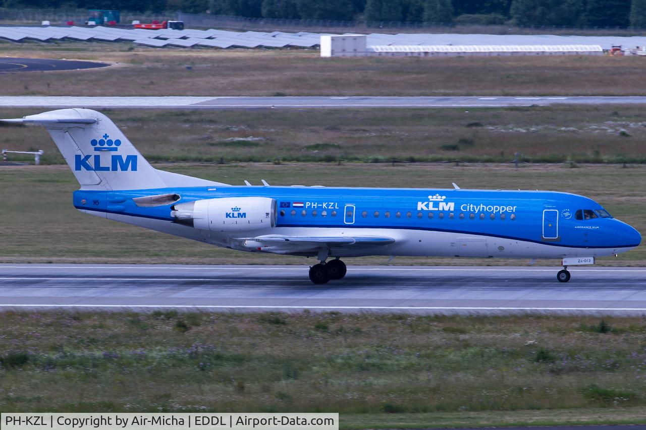 PH-KZL, 1995 Fokker 70 (F-28-0070) C/N 11536, KLM Cityhopper