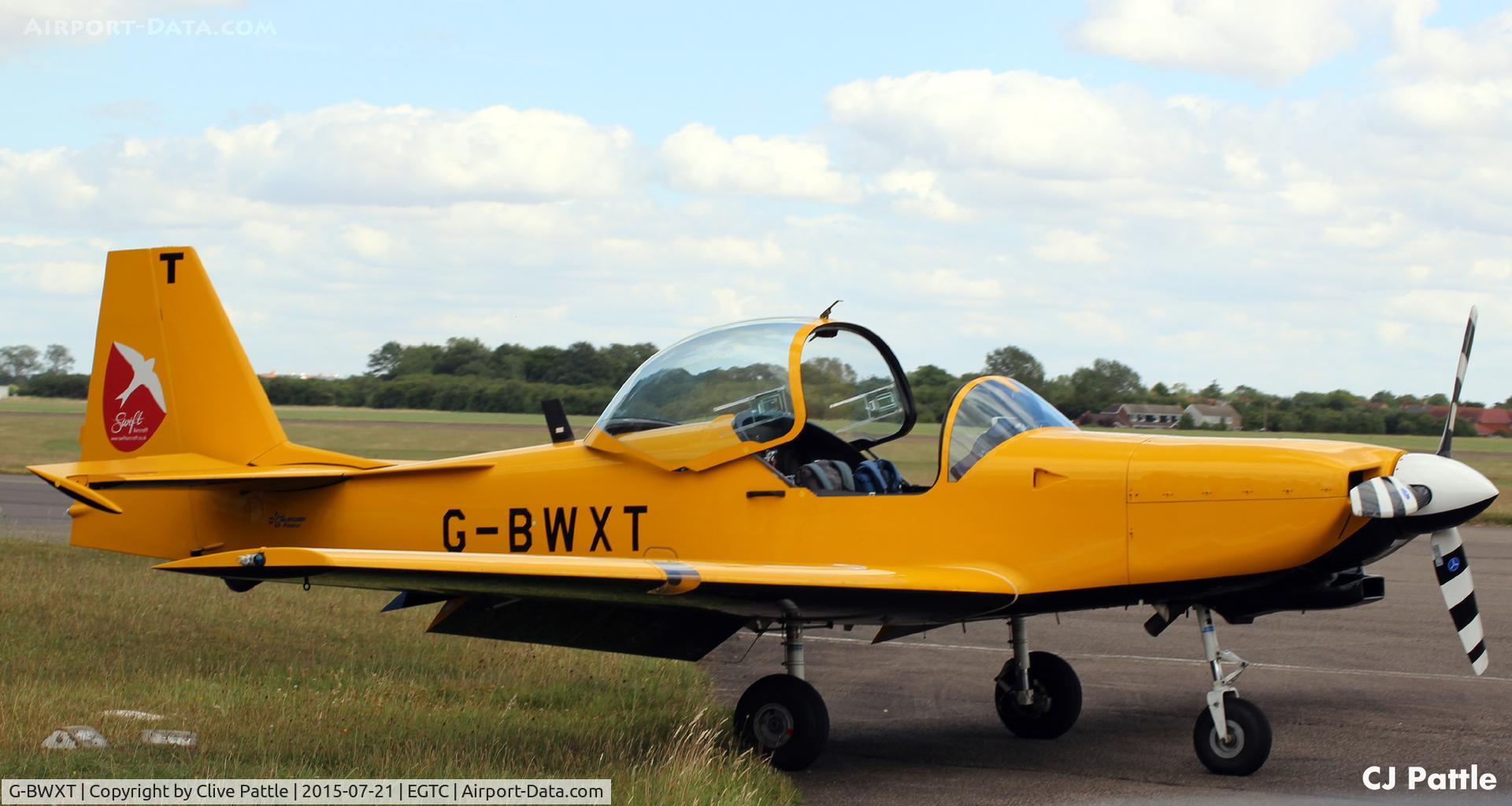 G-BWXT, 1997 Slingsby T-67M-260 Firefly C/N 2254, Parked up at Cranfield, Bedfordshire. UK EGTC
