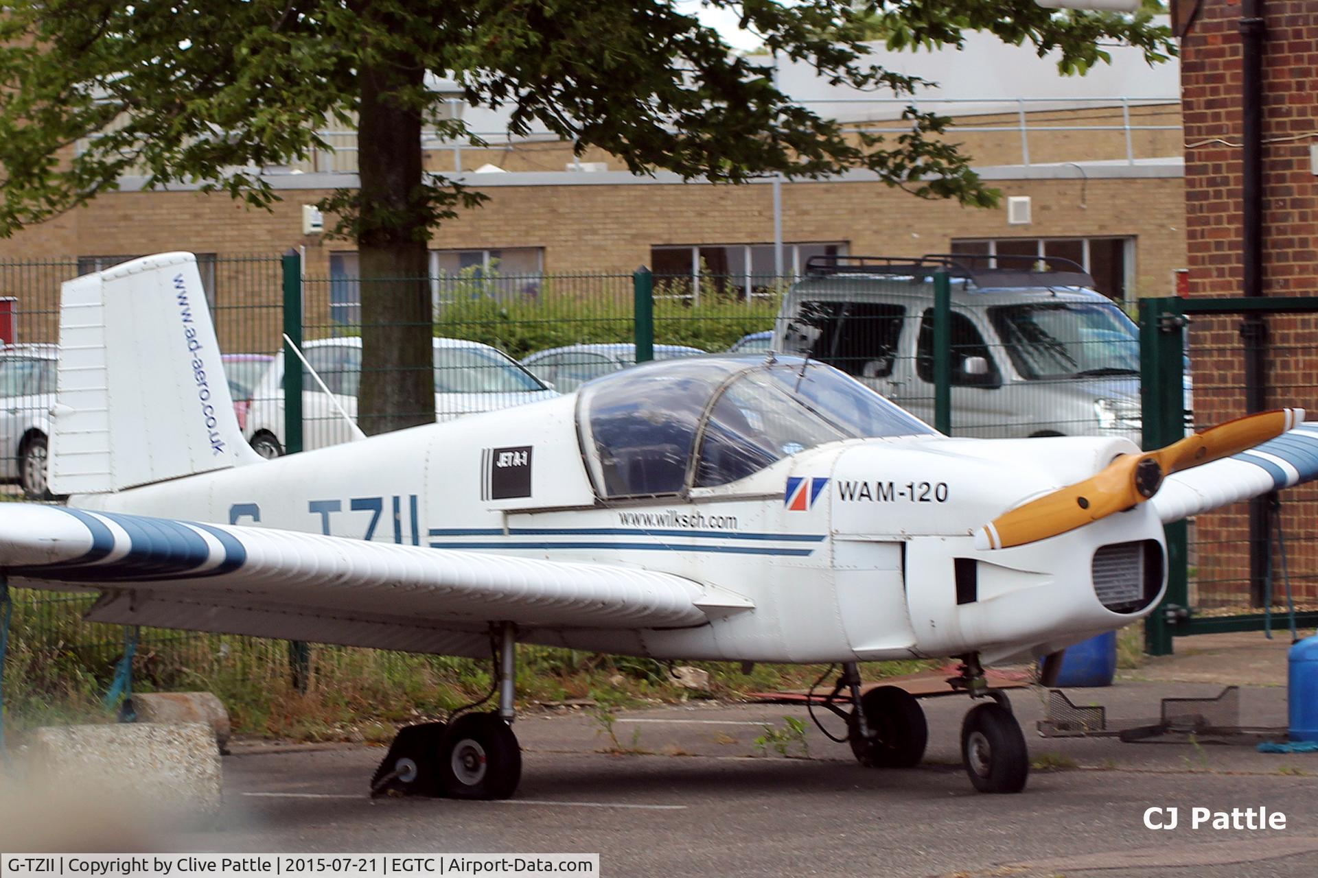 G-TZII, 2003 Thorp T-211 Thorpedo C/N PFA 305-13285, Parked at Cranfield, Bedfordshire. UK EGTC
