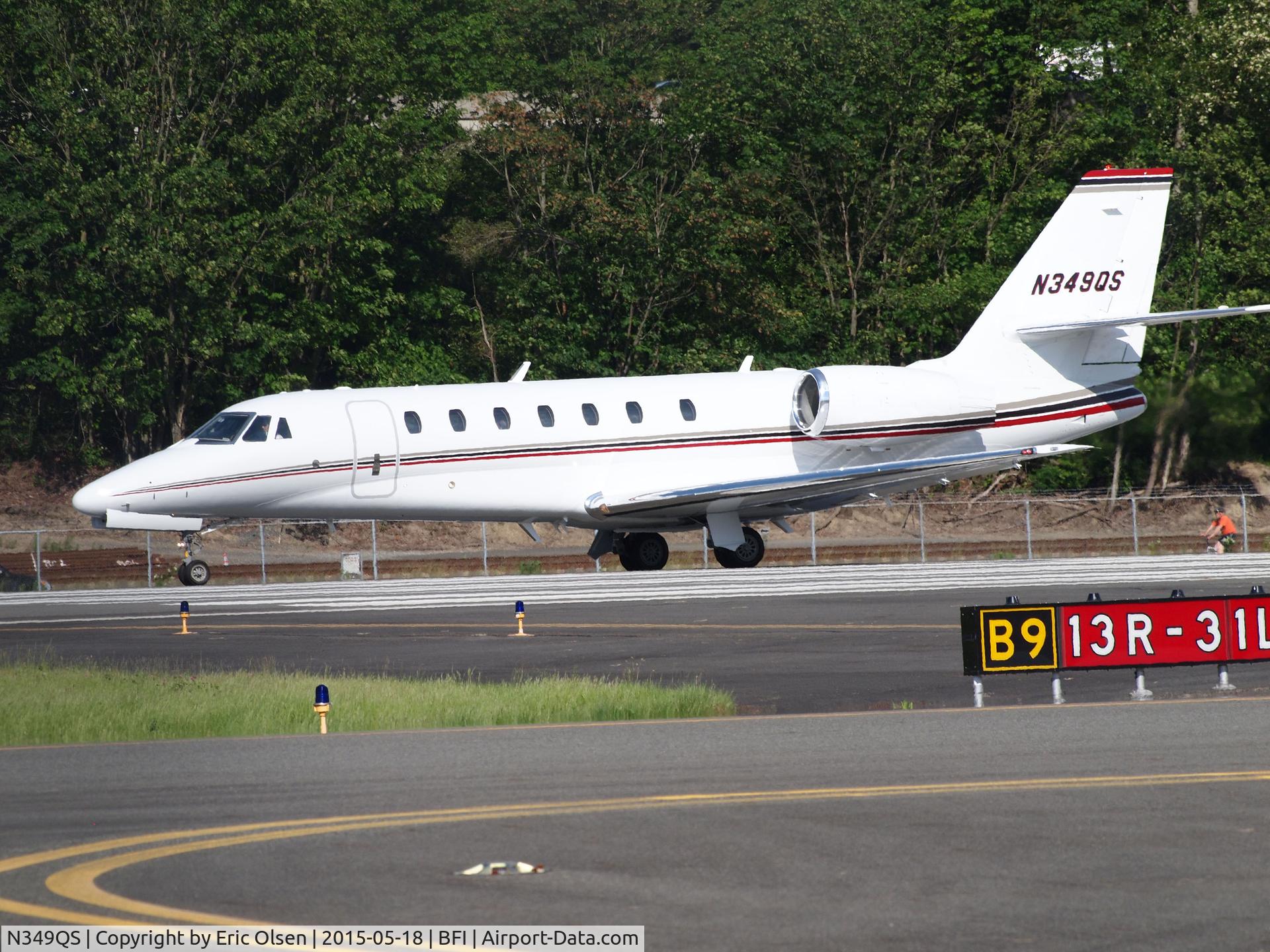 N349QS, 2005 Cessna 680 Citation Sovereign C/N 680-0029, 2005 Cessna 680 getting ready for takeoff