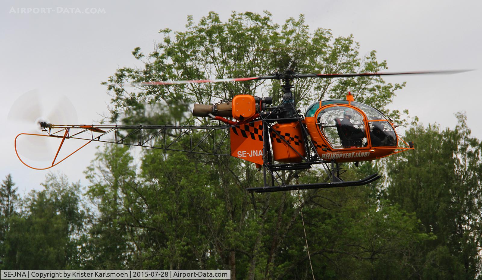 SE-JNA, Aérospatiale SA-315B Lama C/N 2643, Some work in Garphyttan.