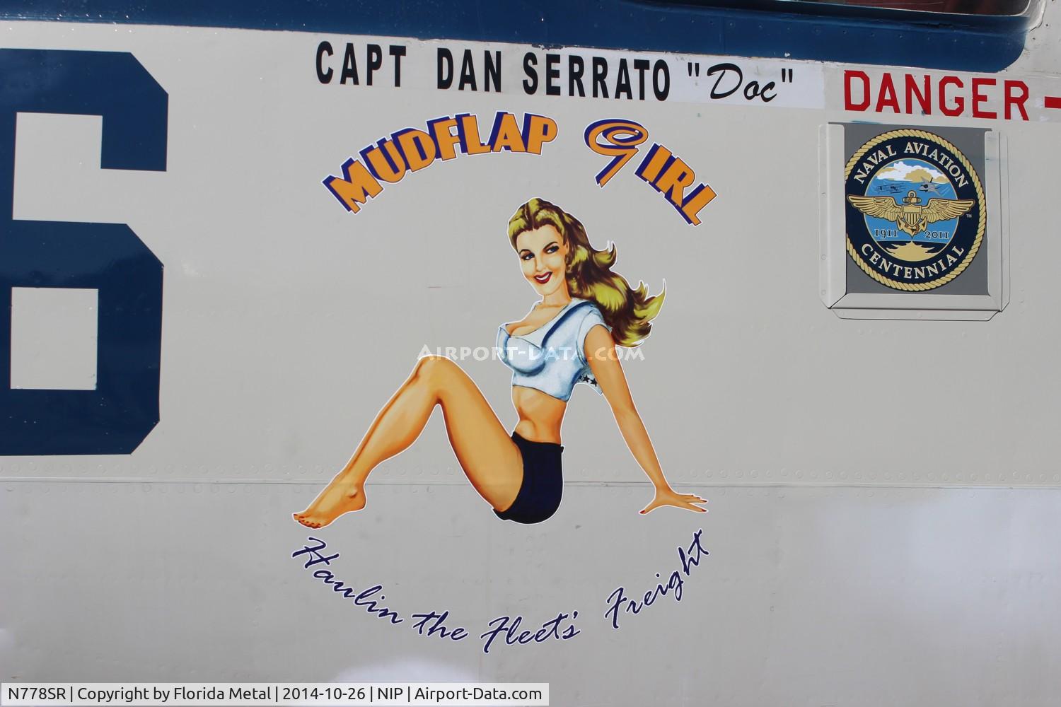 N778SR, 1955 Grumman TF-1(C-1A) Trader C/N 31, Mudflap girl