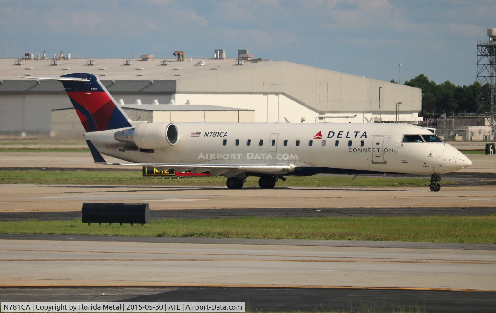 N781CA, 1999 Canadair CL-600-2B19 Regional Jet CRJ-100ER C/N 7312, Delta Connection