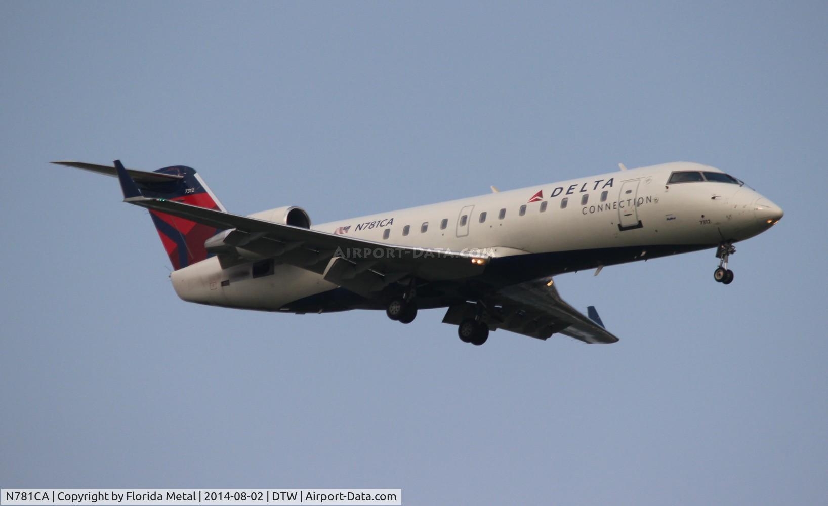 N781CA, 1999 Canadair CL-600-2B19 Regional Jet CRJ-100ER C/N 7312, Delta Connection