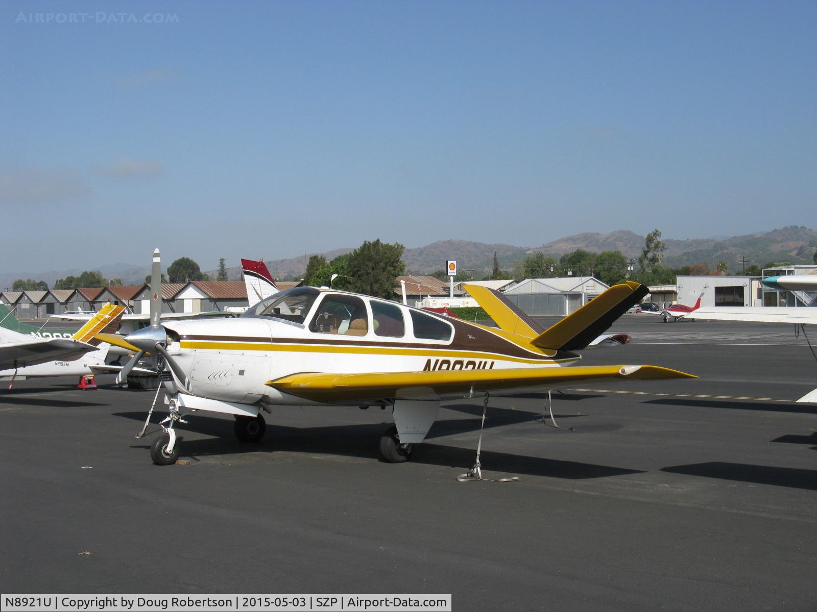 N8921U, 1965 Beech S35 Bonanza C/N D-7911, 1965 Beech S35 BONANZA, Continental IO-520-B 285 Hp